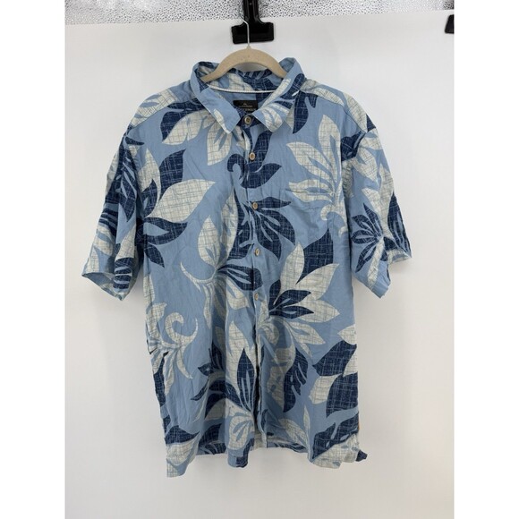 Quicksilver Waterman Collection Shirt - Mens Size XL Comfort Fit Floral Pattern - Picture 1 of 9